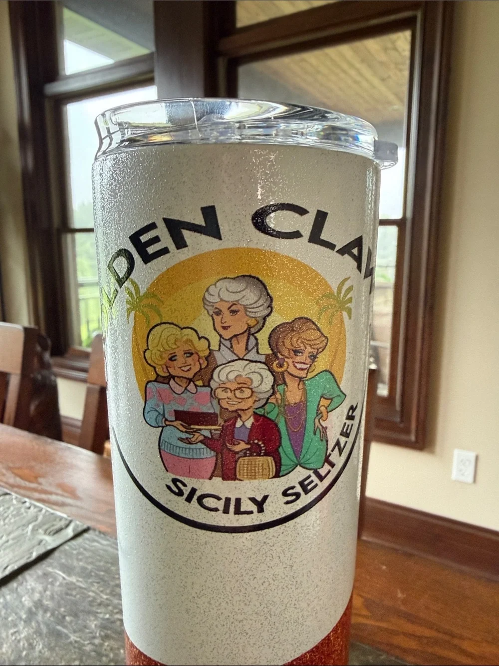Golden Claw Sicily Seltzer Shady Pines Tall Tumbler - Golden Girls Theme